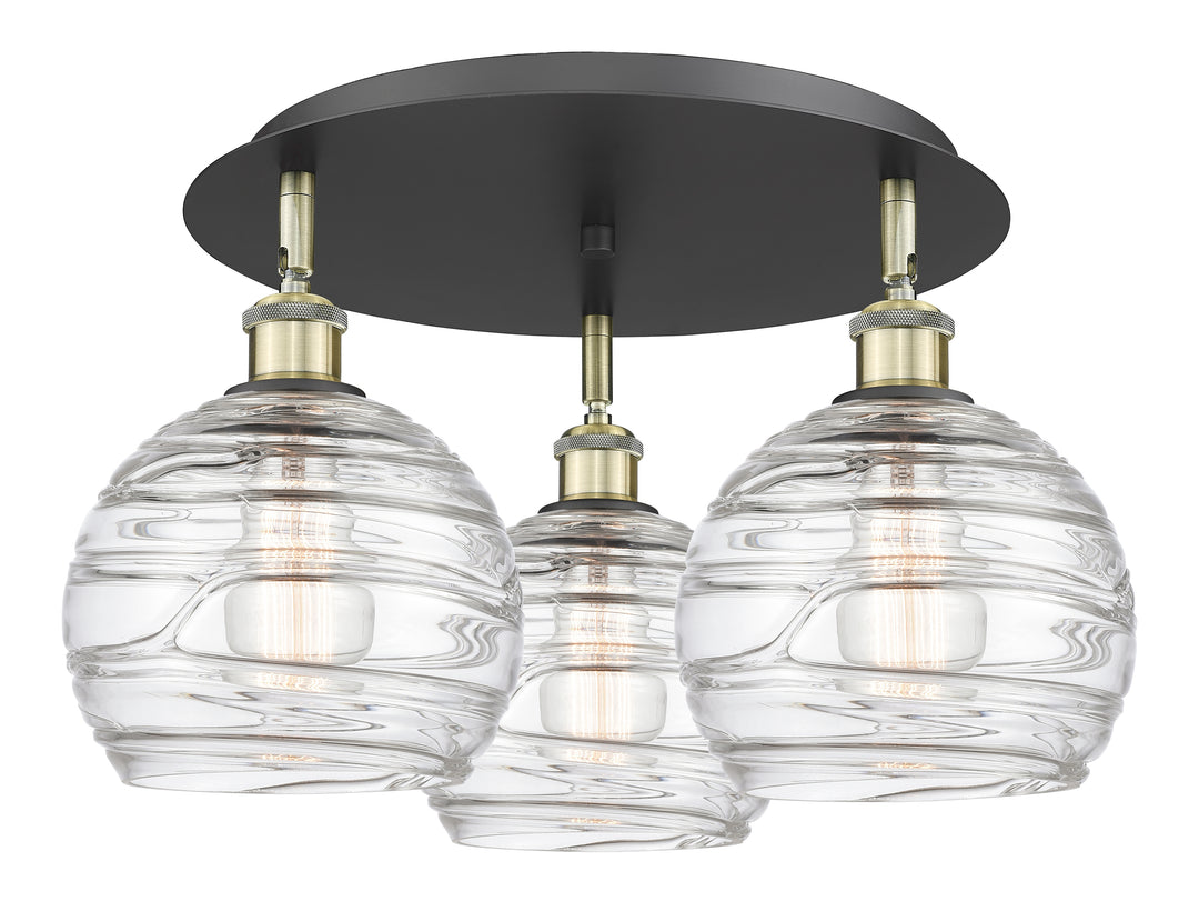 Innovations Lighting Athens Deco Swirl 8" Flush Mount