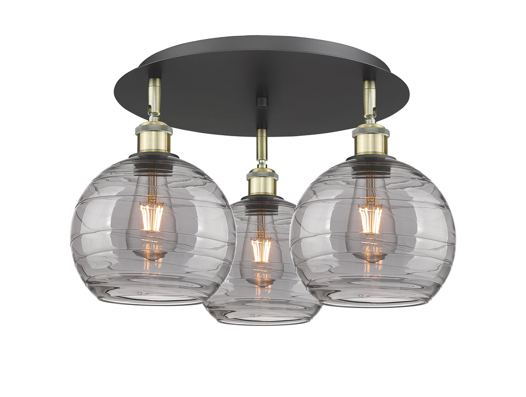 Innovations Lighting Athens Deco Swirl 8" Flush Mount
