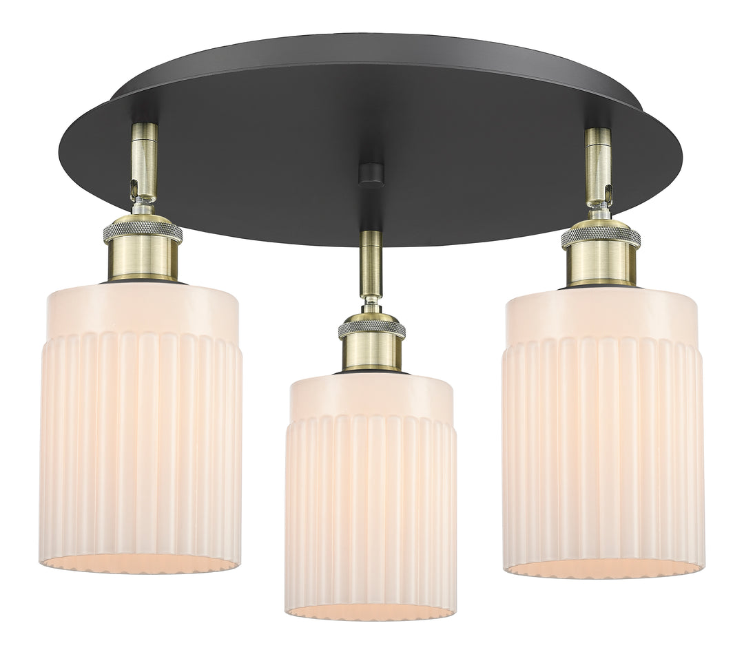 Innovations Lighting Hadley 5" Flush Mount - Black Antique Brass