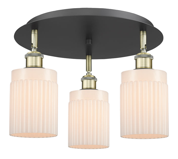 Innovations Lighting Hadley 5" Flush Mount - Black Antique Brass