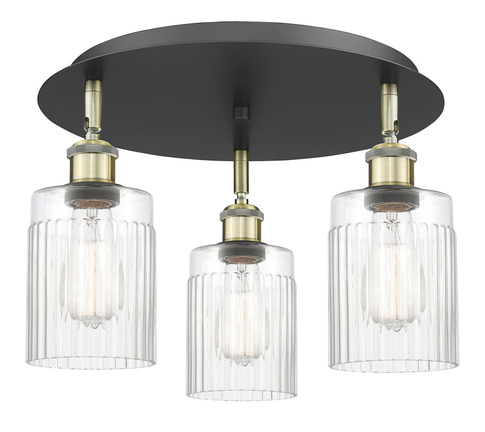 Innovations Lighting Hadley 5" Flush Mount - Black Antique Brass