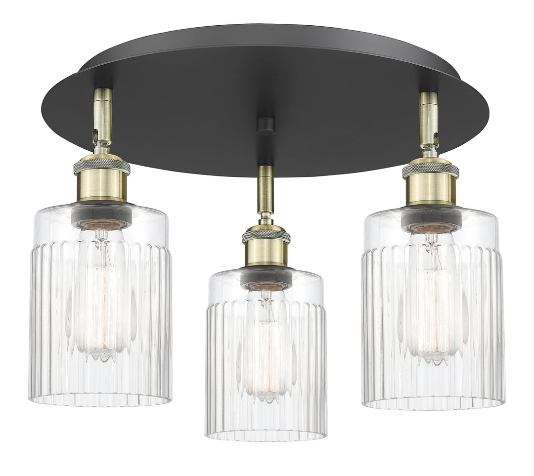 Innovations Lighting Hadley 5" Flush Mount - Black Antique Brass