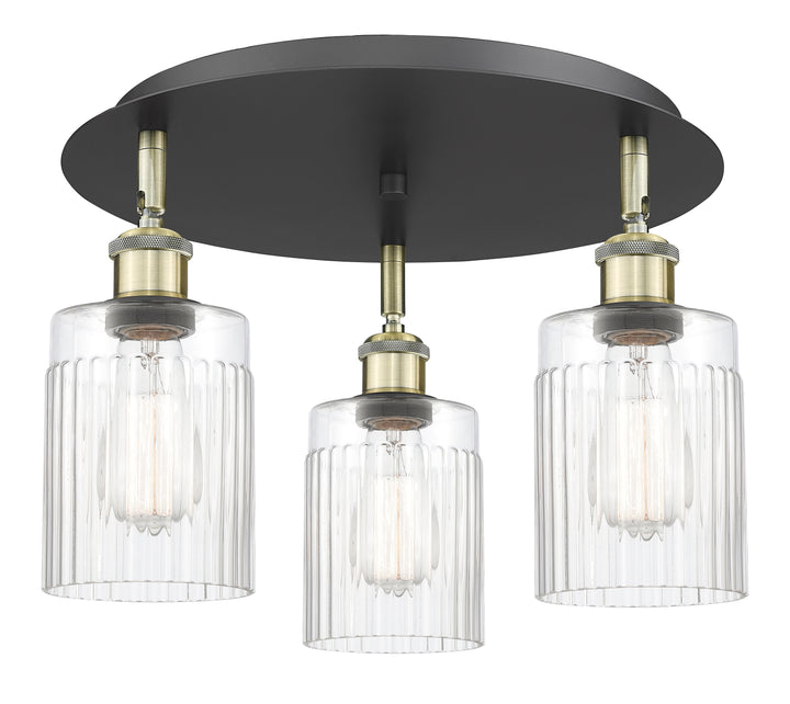 Innovations Lighting Hadley 5" Flush Mount - Black Antique Brass