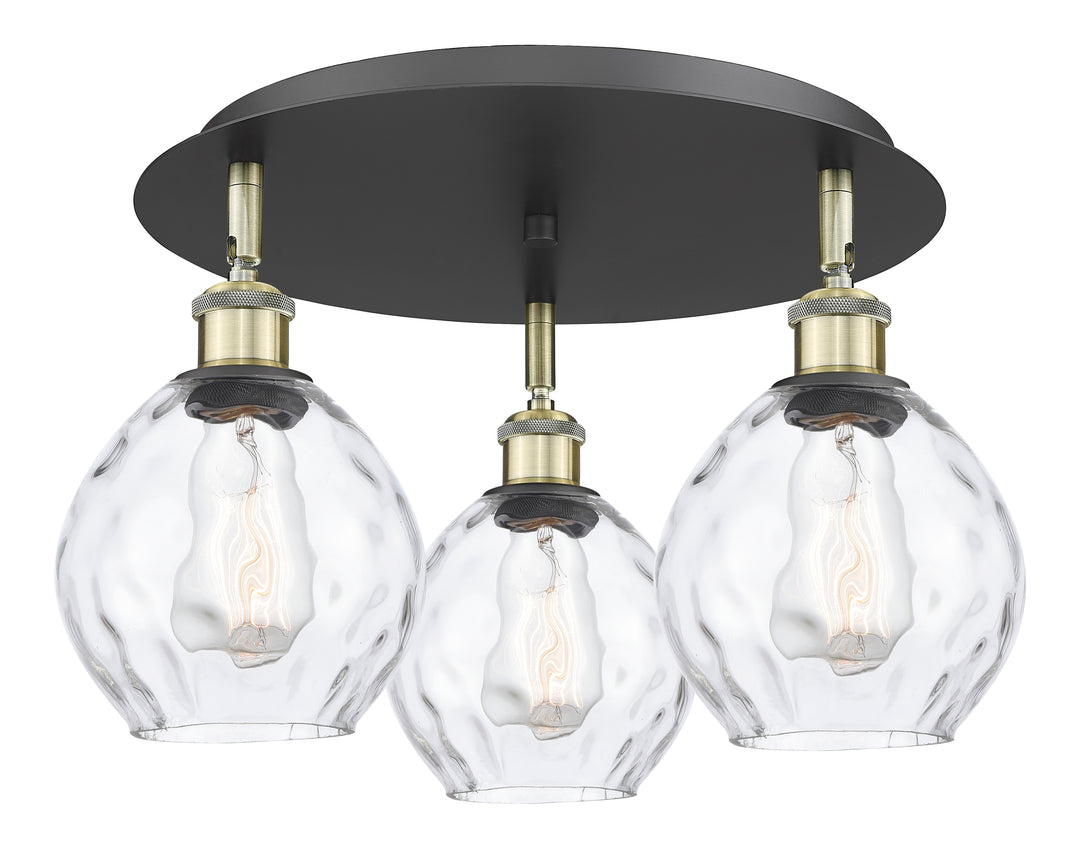 Innovations Lighting Waverly 6" Flush Mount - Black Antique Brass