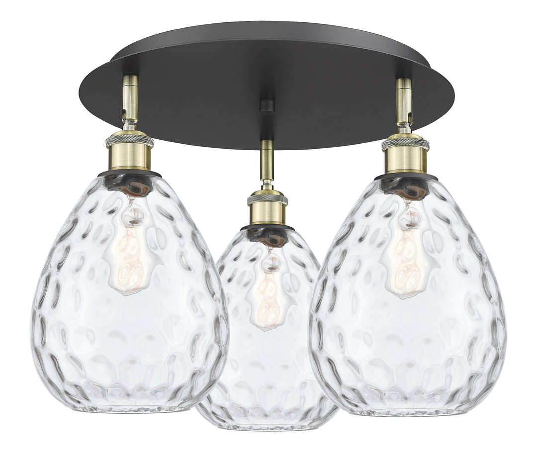 Innovations Lighting Waverly 8" Flush Mount - Black Antique Brass