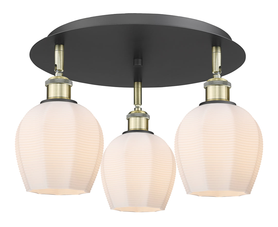 Innovations Lighting Norfolk 6" Flush Mount - Black Antique Brass