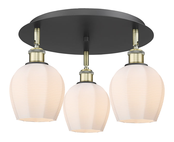 Innovations Lighting Norfolk 6" Flush Mount - Black Antique Brass