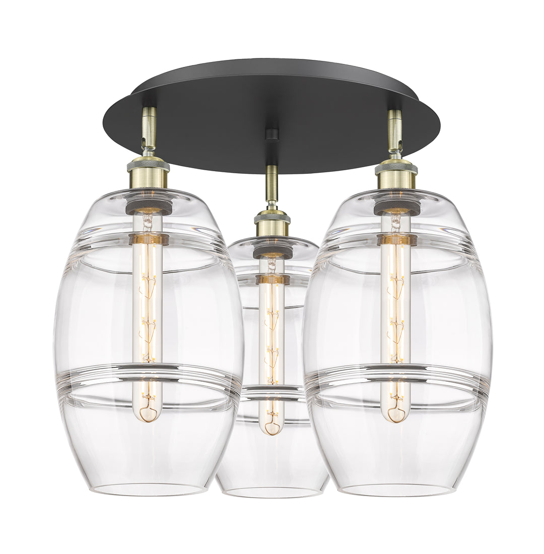 Innovations Lighting Vaz 8" Flush Mount - Black Antique Brass