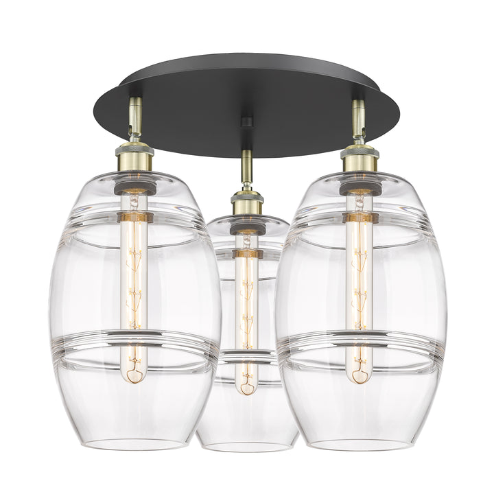Innovations Lighting Vaz 8" Flush Mount - Black Antique Brass