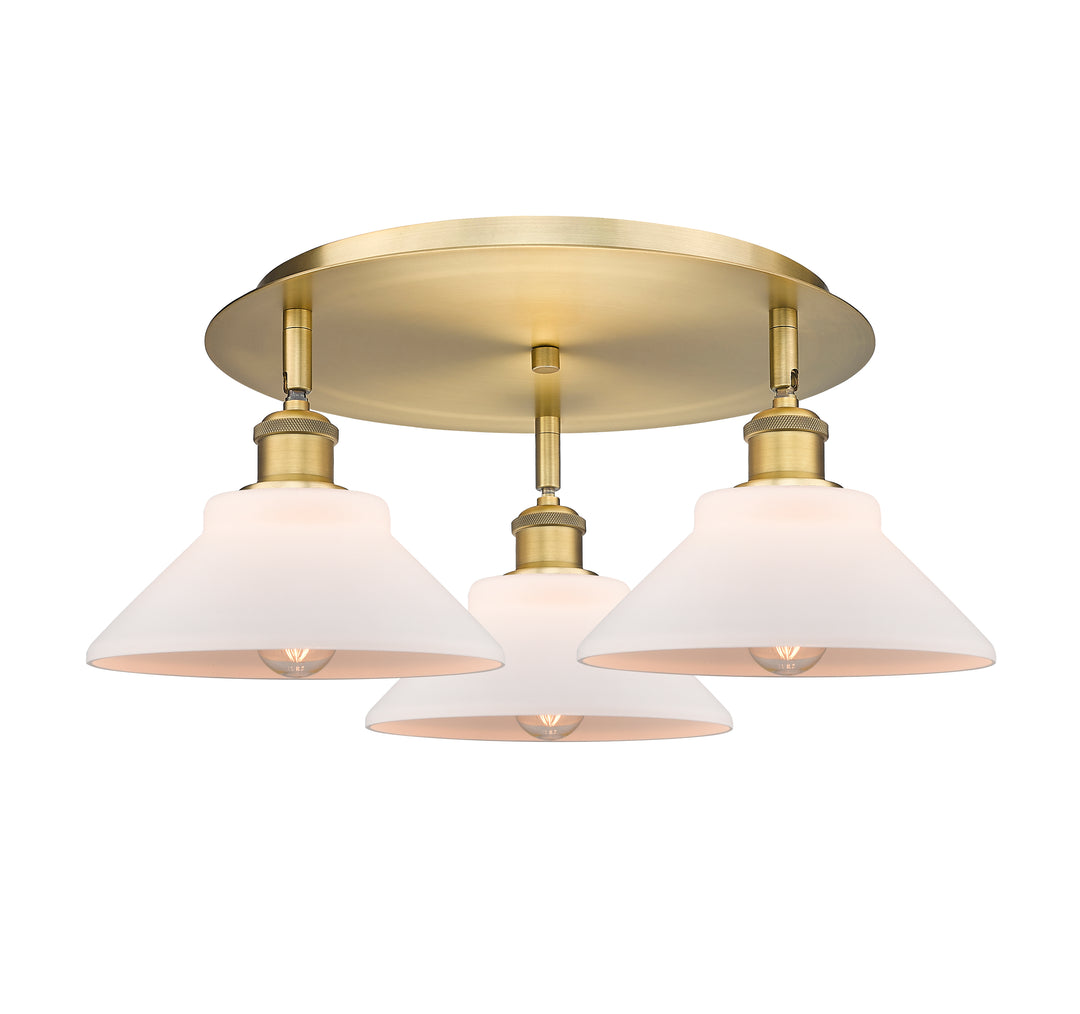 Innovations Lighting Orwell 9" Flush Mount - Brushed Brass