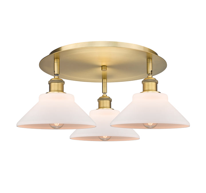 Innovations Lighting Orwell 9" Flush Mount - Brushed Brass