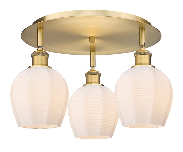 Innovations Lighting Norfolk 6" Flush Mount - Brushed Brass