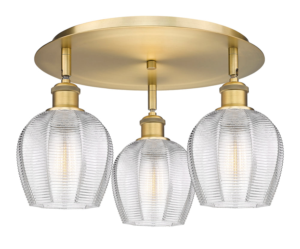 Innovations Lighting Norfolk 6" Flush Mount - Brushed Brass