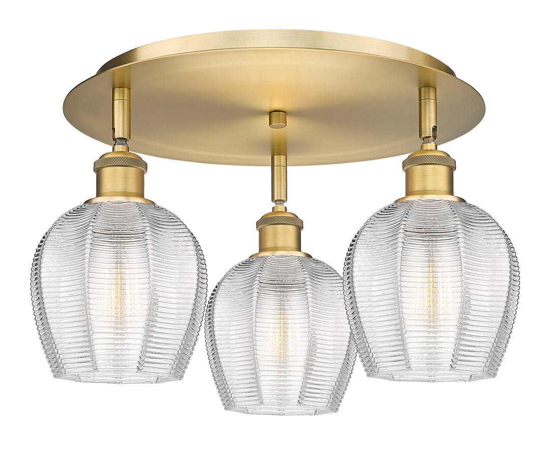 Innovations Lighting Norfolk 6" Flush Mount - Brushed Brass