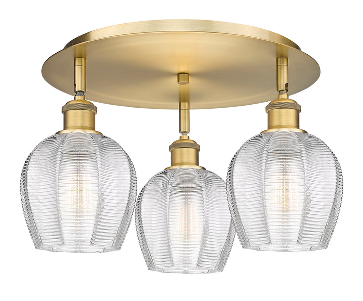Innovations Lighting Norfolk 6" Flush Mount - Brushed Brass