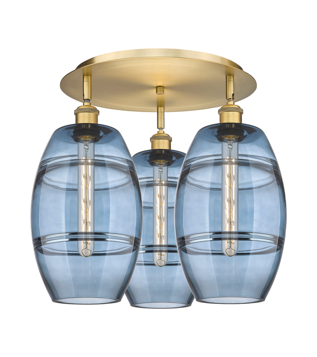Innovations Lighting Vaz 8" Flush Mount - Brushed Brass