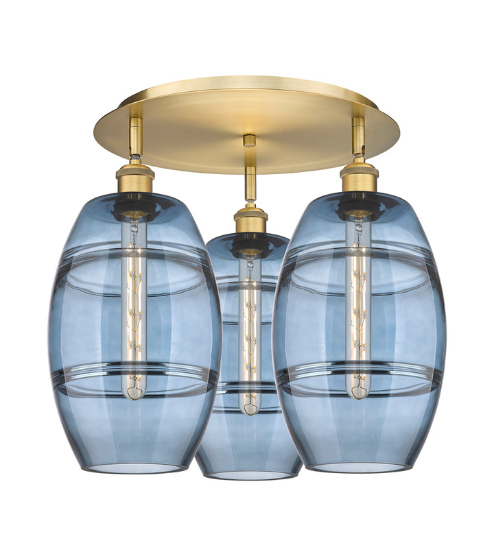 Innovations Lighting Vaz 8" Flush Mount - Brushed Brass