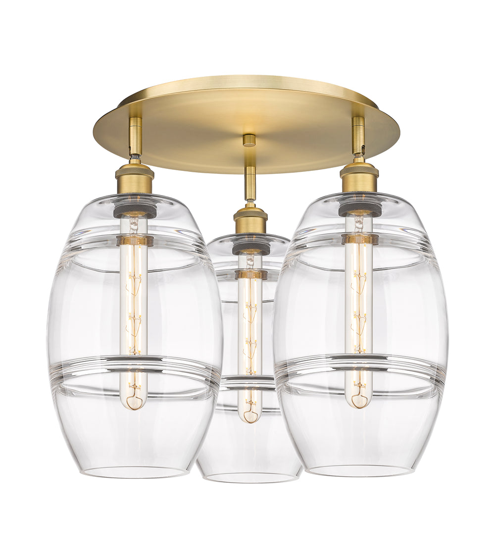 Innovations Lighting Vaz 8" Flush Mount - Brushed Brass