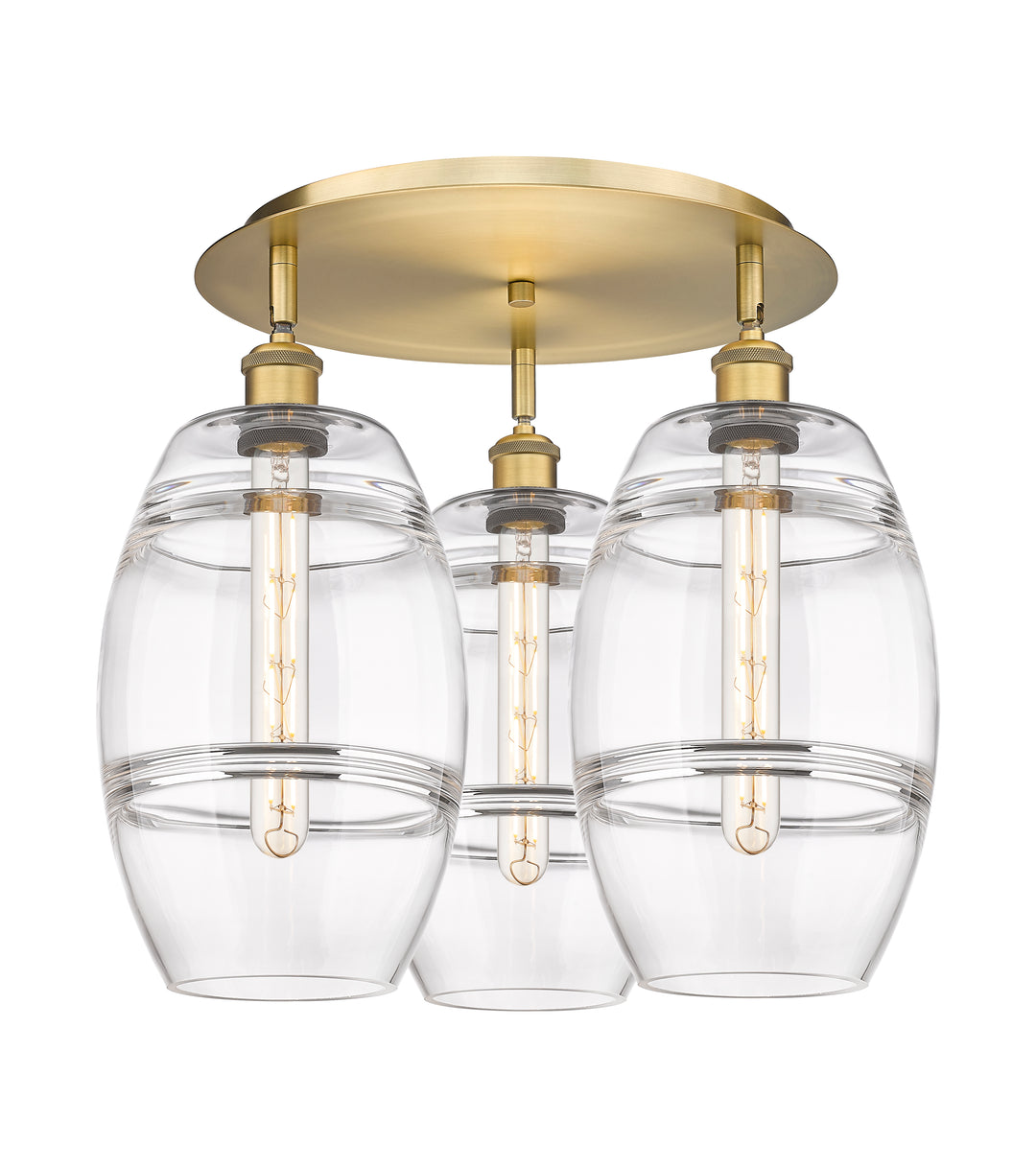 Innovations Lighting Vaz 8" Flush Mount - Brushed Brass