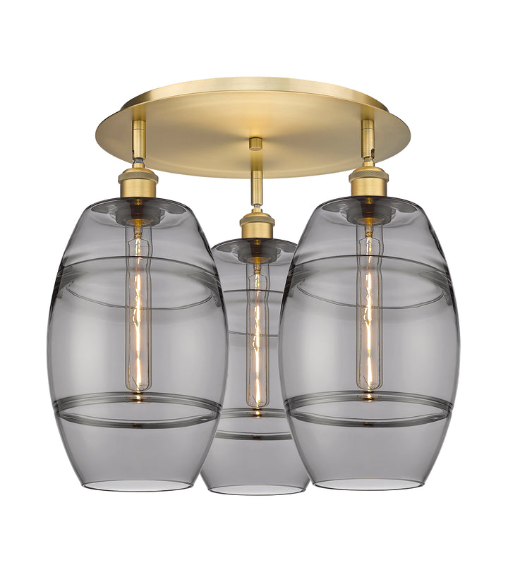 Innovations Lighting Vaz 8" Flush Mount - Brushed Brass