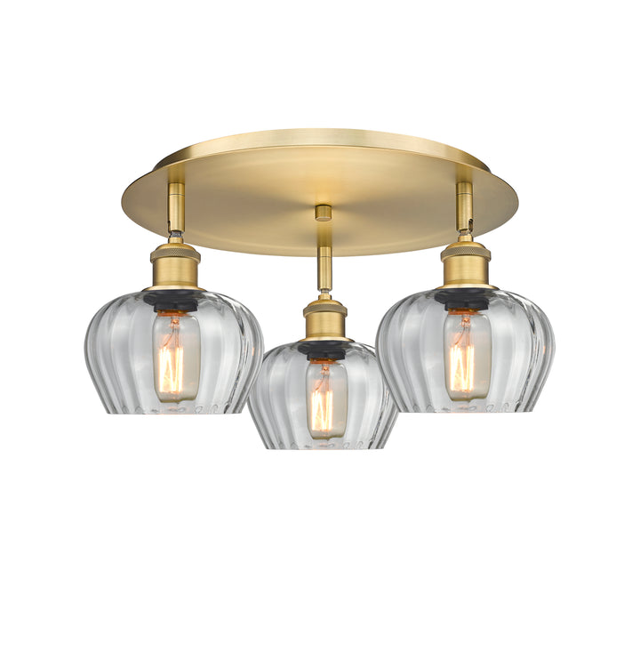 Innovations Lighting Fenton 6.5" Flush Mount - Brushed Brass