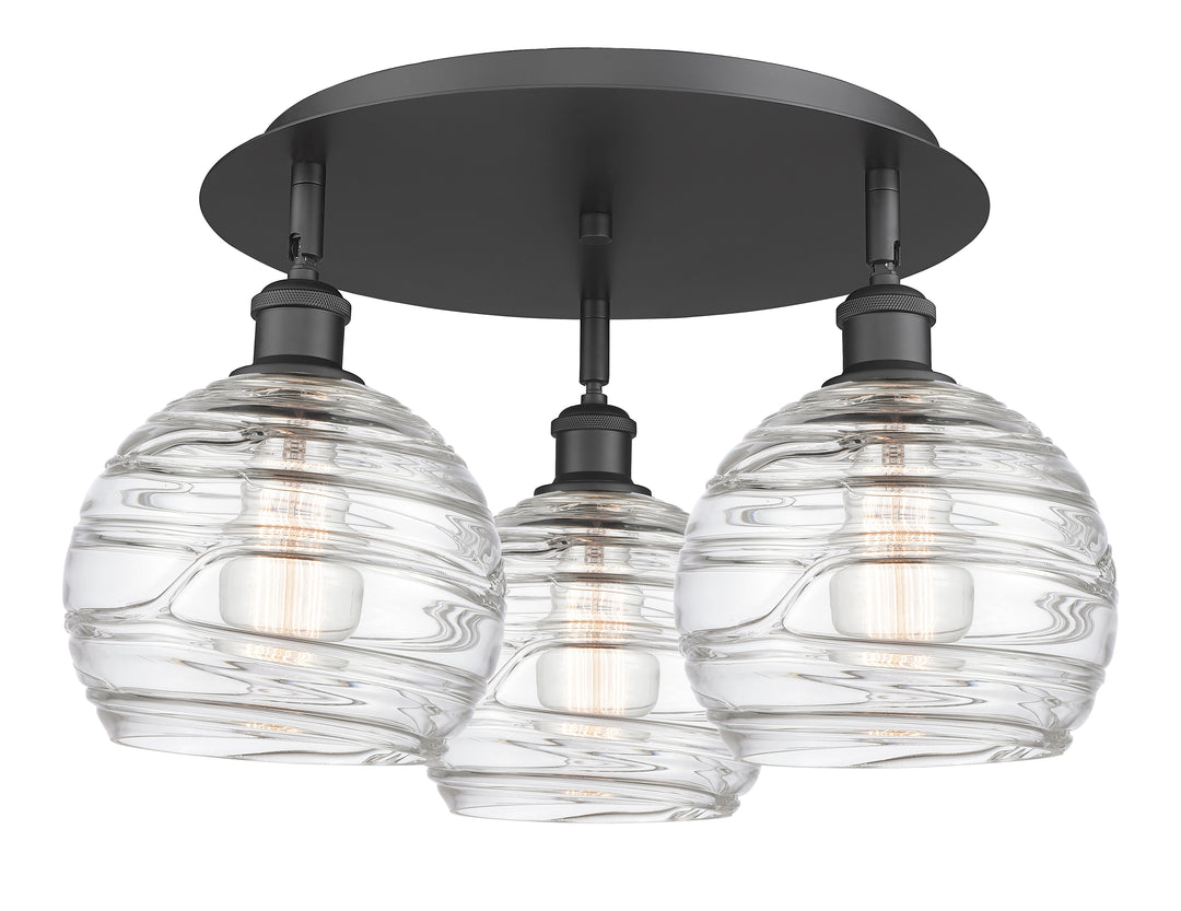 Innovations Lighting Athens Deco Swirl 8" Flush Mount
