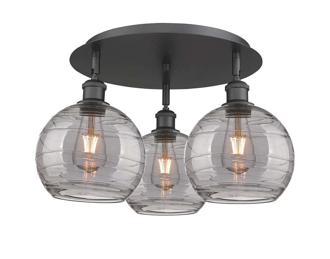 Innovations Lighting Athens Deco Swirl 8" Flush Mount
