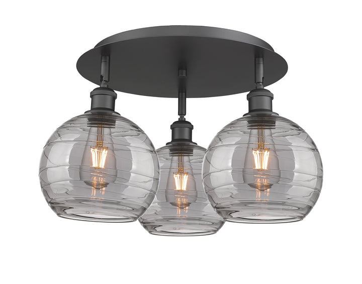 Innovations Lighting Athens Deco Swirl 8" Flush Mount