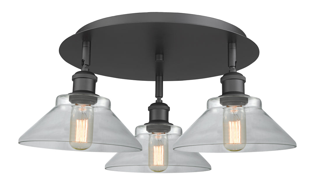 Innovations Lighting Orwell 9" Flush Mount - Matte Black