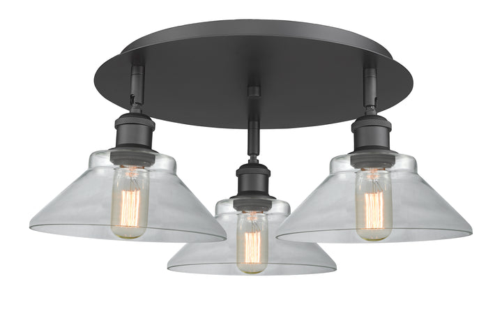 Innovations Lighting Orwell 9" Flush Mount - Matte Black