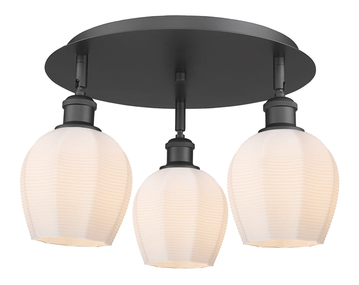 Innovations Lighting Norfolk 6" Flush Mount - Matte Black