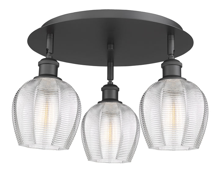 Innovations Lighting Norfolk 6" Flush Mount - Matte Black
