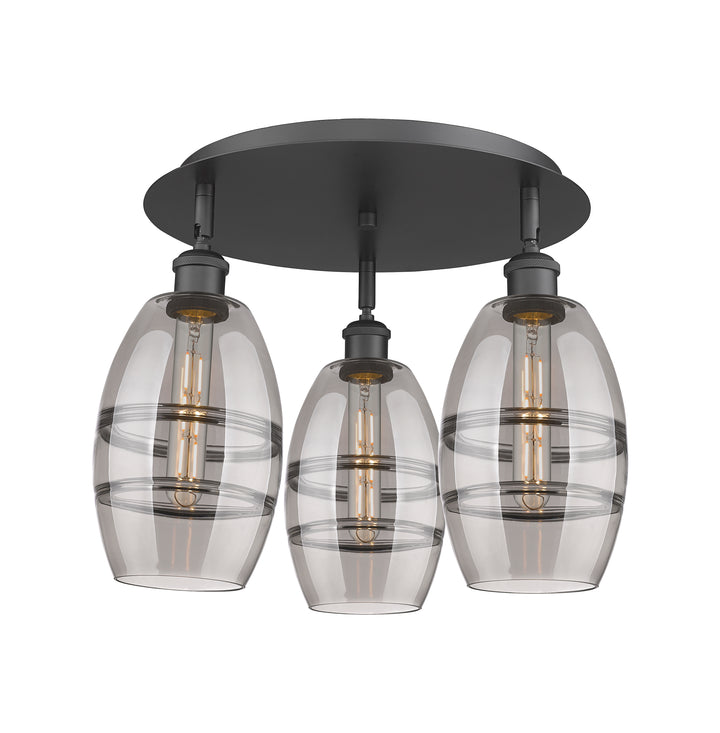 Innovations Lighting Vaz 6" Flush Mount - Matte Black