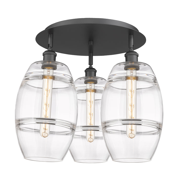 Innovations Lighting Vaz 8" Flush Mount - Matte Black
