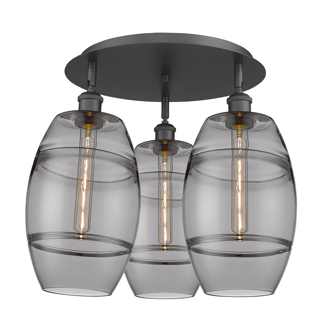 Innovations Lighting Vaz 8" Flush Mount - Matte Black
