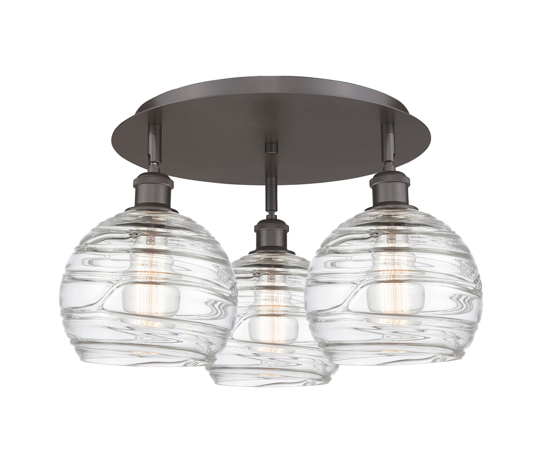 Innovations Lighting Athens Deco Swirl 8" Flush Mount