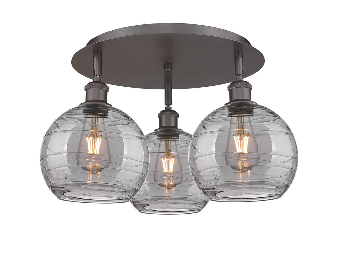 Innovations Lighting Athens Deco Swirl 8" Flush Mount