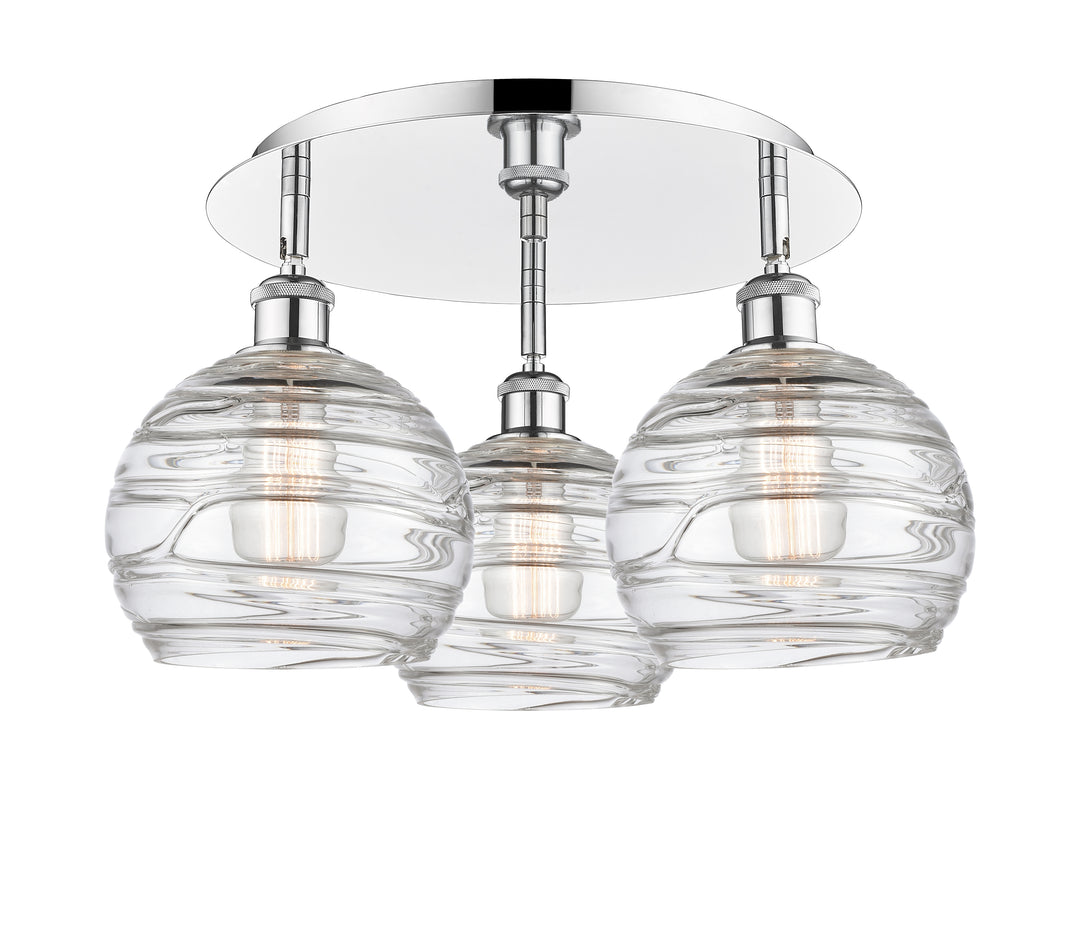 Innovations Lighting Athens Deco Swirl 8" Flush Mount