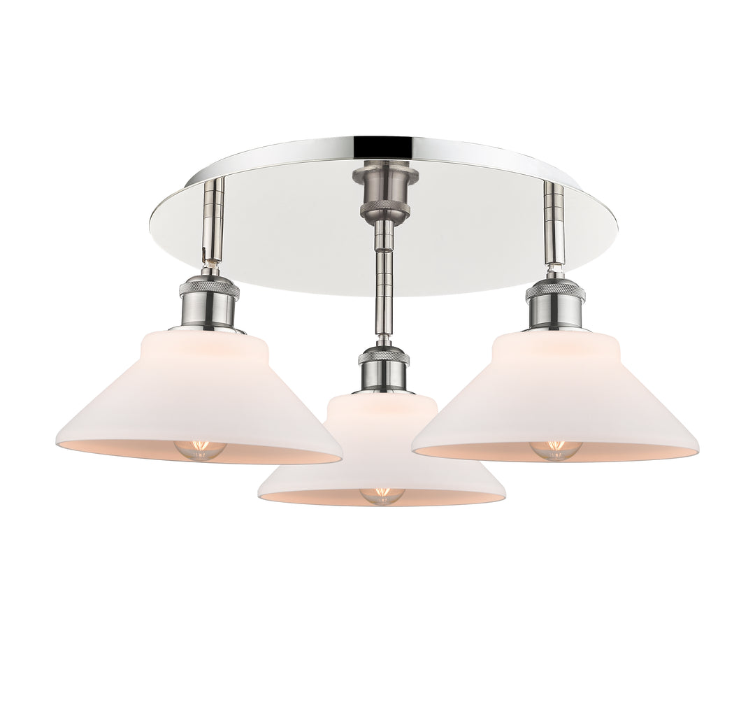 Innovations Lighting Orwell 9" Flush Mount - Polished Nickel