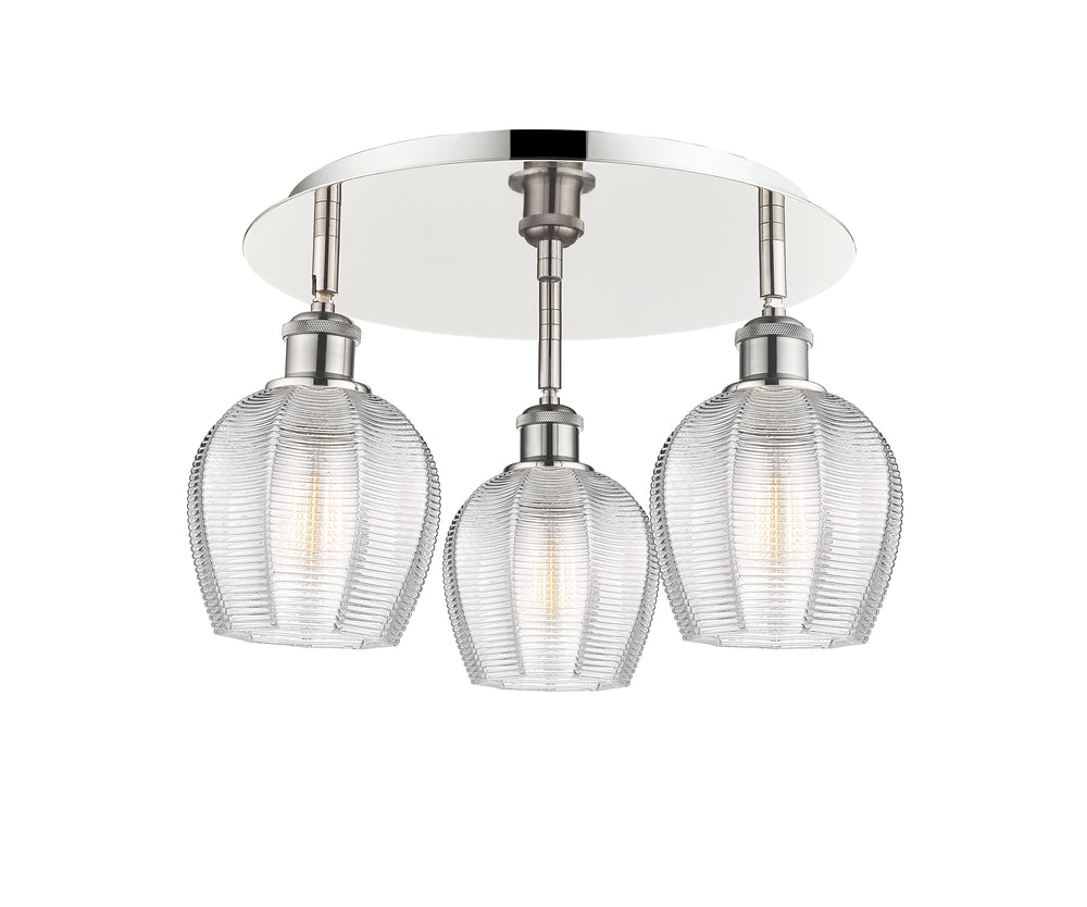 Innovations Lighting Norfolk 6" Flush Mount - Polished Nickel