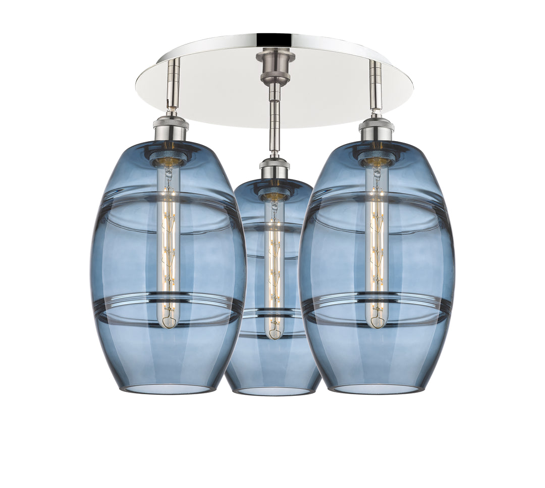 Innovations Lighting Vaz 8" Flush Mount - Polished Nickel