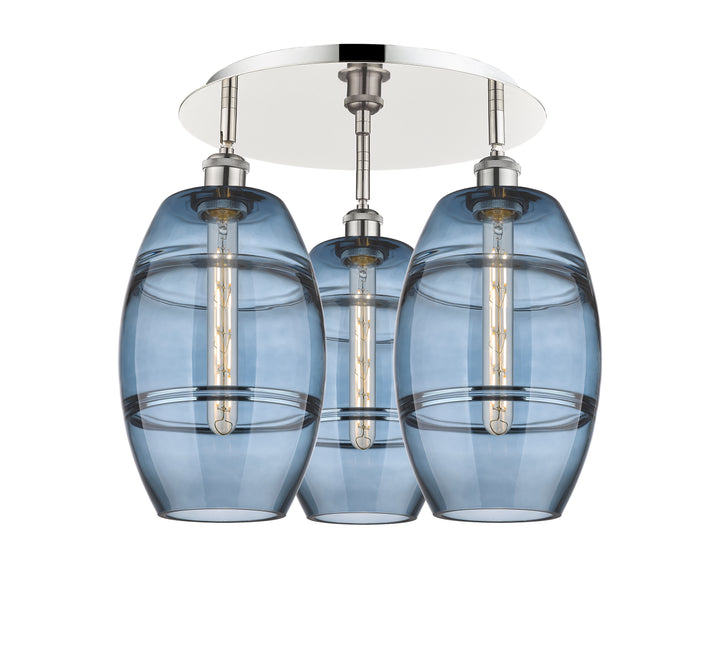 Innovations Lighting Vaz 8" Flush Mount - Polished Nickel