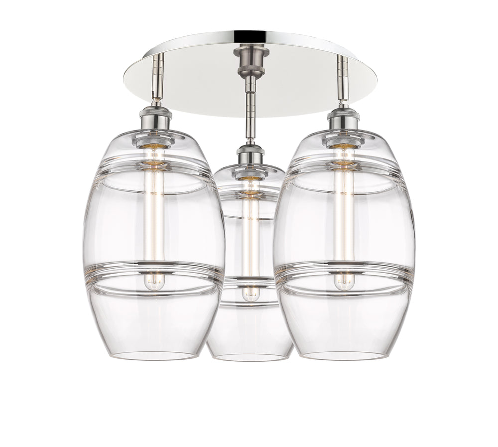 Innovations Lighting Vaz 8" Flush Mount - Polished Nickel