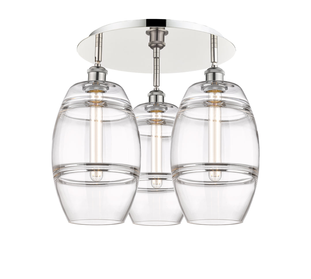 Innovations Lighting Vaz 8" Flush Mount - Polished Nickel