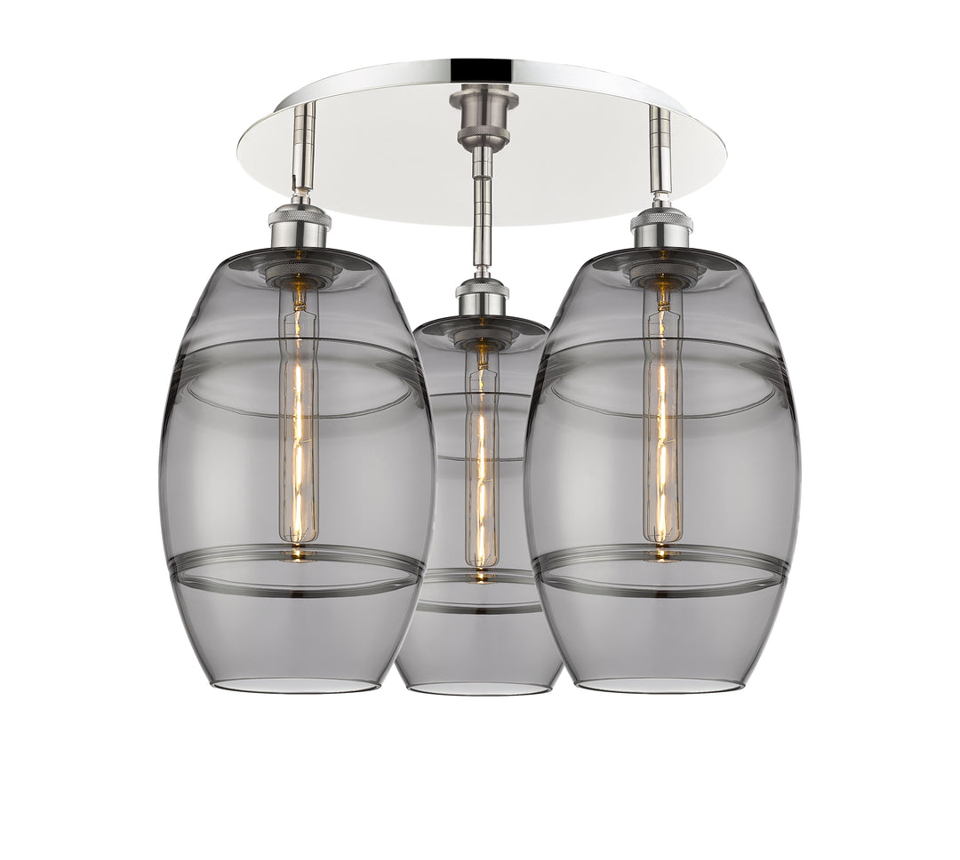 Innovations Lighting Vaz 8" Flush Mount - Polished Nickel