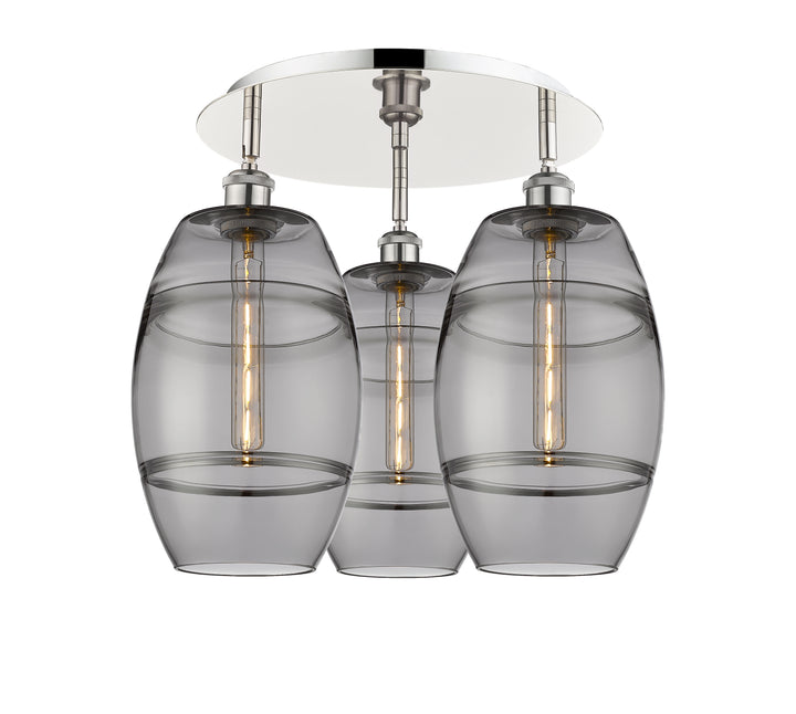 Innovations Lighting Vaz 8" Flush Mount - Polished Nickel