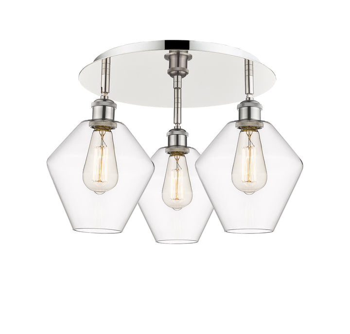 Innovations Lighting Cindyrella 8" Flush Mount - Polished Nickel