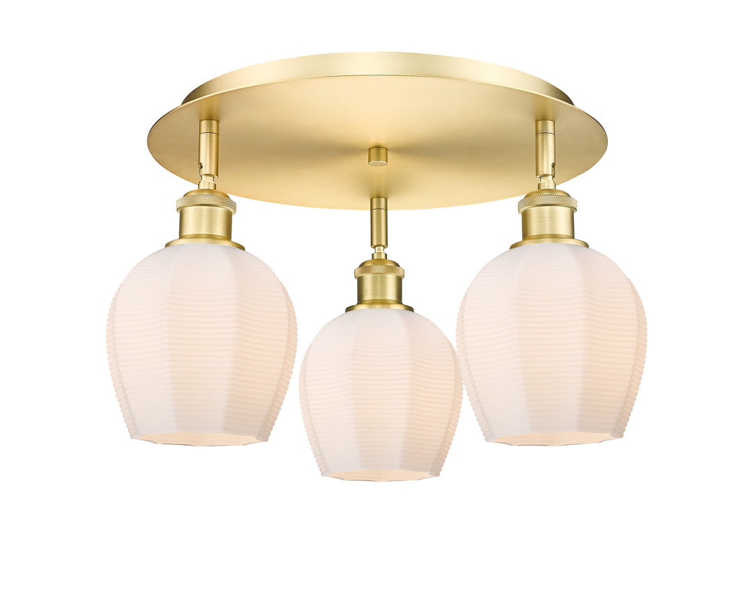 Innovations Lighting Norfolk 6" Flush Mount - Satin Gold