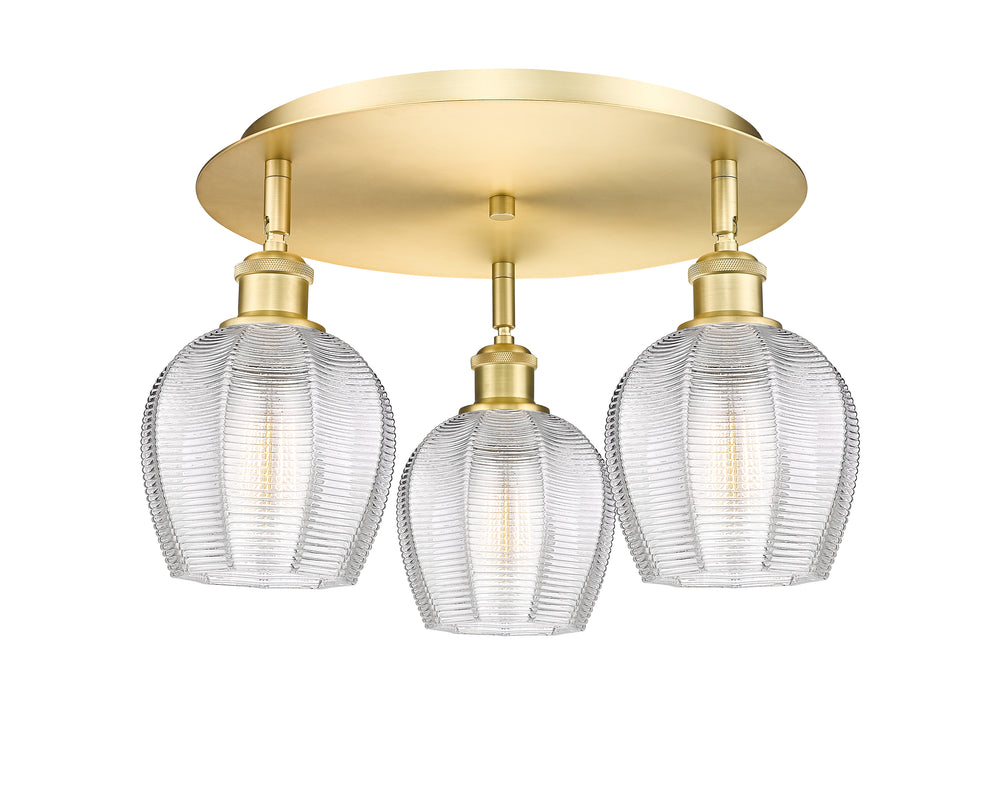Innovations Lighting Norfolk 6" Flush Mount - Satin Gold