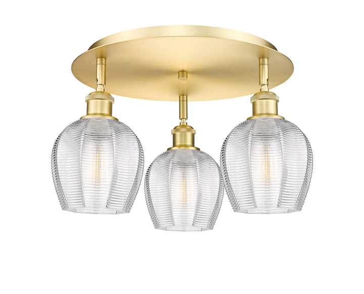 Innovations Lighting Norfolk 6" Flush Mount - Satin Gold